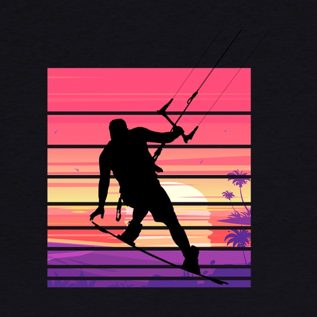 Retro Kiteboarding by Quotes NK Tees